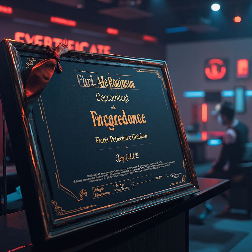 Esports Excellence Certificate